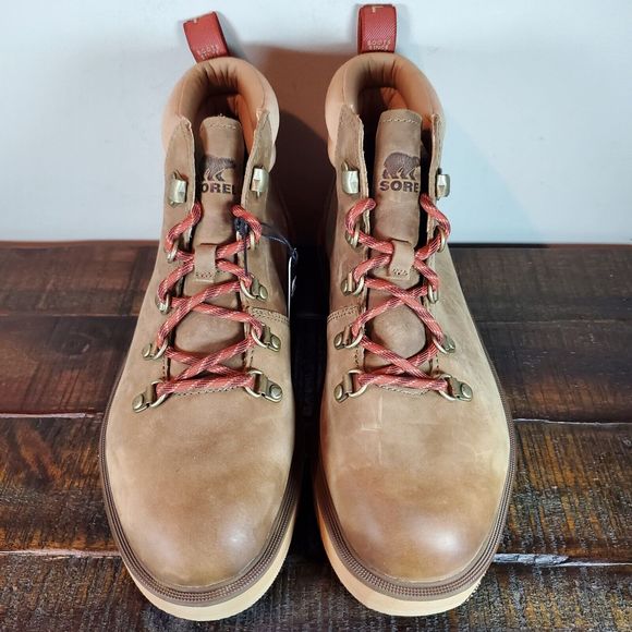 Sorel Hi Line Hiker Womens Size 9.5 Mid Boots Shoes Waterproof Tan Brown - Picture 3 of 12